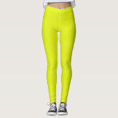 Basis vaste, Chartreuse kleur  Leggings (Voorkant)