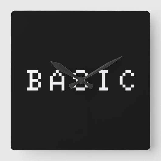 BASIS VIERKANTE KLOK (Voorkant)