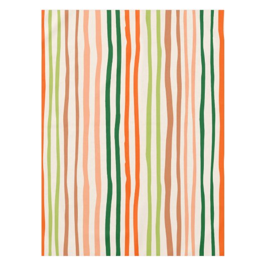 Basis Vintage Verticale Strepen Tafelkleed (Voorkant)