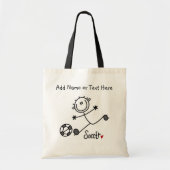 Basis voetbalveld tote bag (Voorkant)