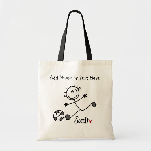 Basis voetbalveld tote bag (Voorkant)