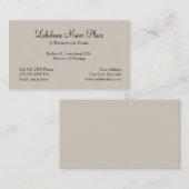 Basis voor pensionering visitekaartje (Voorkant / Achterkant)