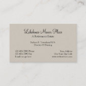 Basis voor pensionering visitekaartje (Voorkant)