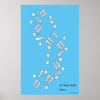 Basis Wals 18 Stappen Mannen Poster