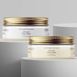 Basis Waterdichte Witte Kosmetische Kruik Etiket 1 Sticker