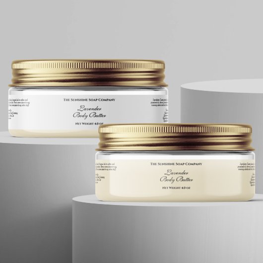 Basis Waterdichte Witte Kosmetische Kruik Etiket 1 Sticker