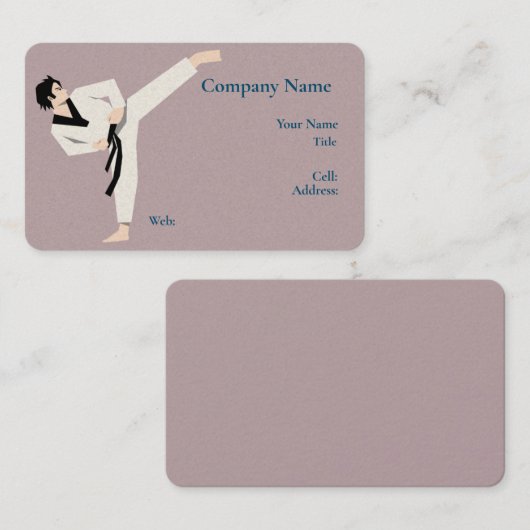 Basis wit Sjabloon Visitekaartje karaat (Voorkant / Achterkant)