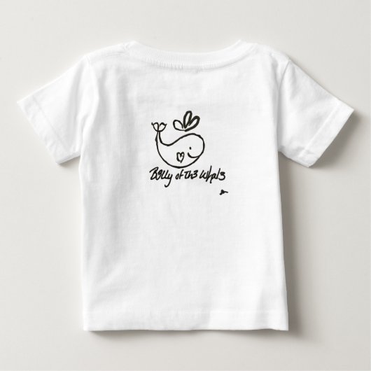 Basis witte B3lly tee (Achterkant)