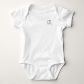 Basis witte B3lly tee Romper (Voorkant)