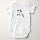 Basis witte B3lly tee Romper (Achterkant)