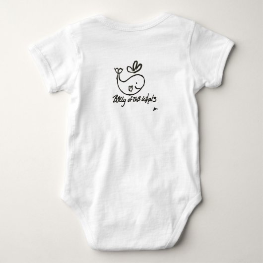 Basis witte B3lly tee Romper (Achterkant)
