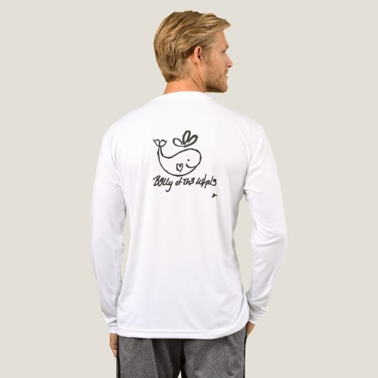 Basis witte B3lly tee Tri-Blend Shirt (Achterkant)