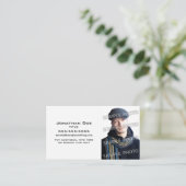 Basis witte fotosjabloon visitekaartje (Staand voorkant)