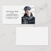 Basis witte fotosjabloon visitekaartje (Voorkant / Achterkant)