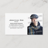 Basis witte fotosjabloon visitekaartje (Voorkant)