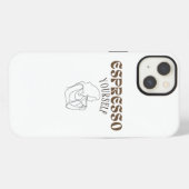 Basis witte iPhone 13 hoesje (Achterkant horizontaal)