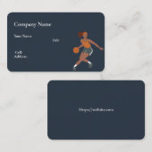 Basis witte Sjabloon Visitekaartje basketbal (Voorkant / Achterkant)