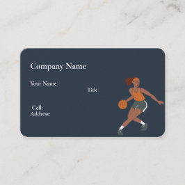 Basis witte Sjabloon Visitekaartje basketbal