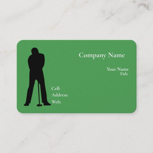 Basis witte Sjabloon Visitekaartje met blauw (Voorkant)