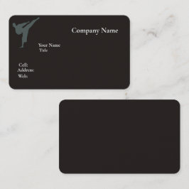 Basis witte Sjabloon Visitekaartje met blauw