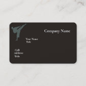 Basis witte Sjabloon Visitekaartje met blauw (Voorkant)