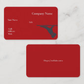 Basis witte Sjabloon Visitekaartje met blauw (Voorkant / Achterkant)