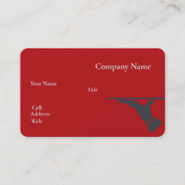 Basis witte Sjabloon Visitekaartje met blauw