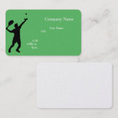 Basis witte Sjabloon Visitekaartje tennis (Voorkant / Achterkant)