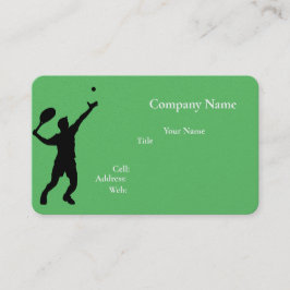 Basis witte Sjabloon Visitekaartje tennis