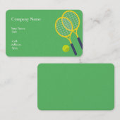 Basis witte Sjabloon Visitekaartje tennis (Voorkant / Achterkant)