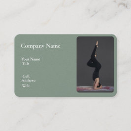 Basis witte Sjabloon Visitekaartje yoga