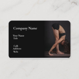 Basis witte Sjabloon Visitekaartje yoga