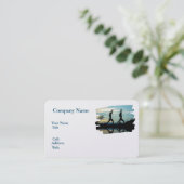 Basis witte Sjabloon Visitekaartje, yoga Visitekaartje (Staand voorkant)