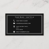 Basis Zakelijk Logo Bedrijfsmatig Professioneel Be Visitekaartje (Achterkant)