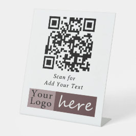 Basis zakelijk QR-code scanvoetstukbord Reclamebord Met Voetstuk