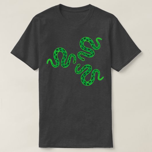 Basis zeker een slang persoonlijkheid groene slang t-shirt (Design voorkant)