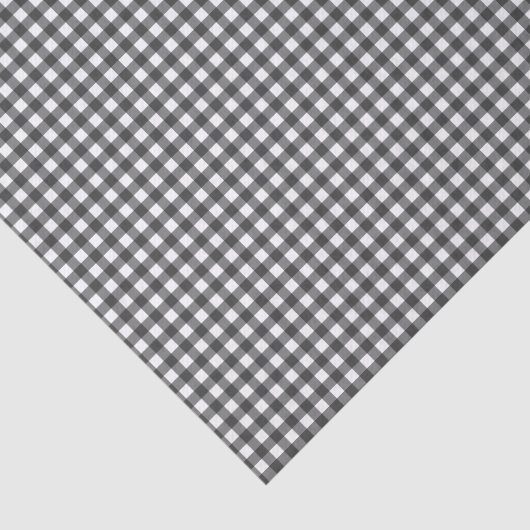 Basis Zwart Gingham Tissuepapier (Detail)