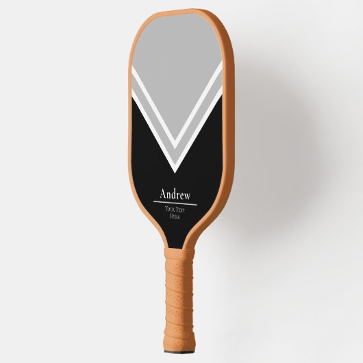 Basis Zwart-wit Monogram Monogram Pickleball Paddle (Links)