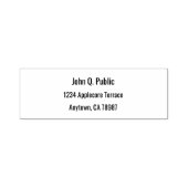 Basisadres met Naam Plaats Staat Postcode Zelfinktende Stempel (Design)
