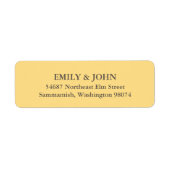 Basisadreslabel Etiket (Voorkant)