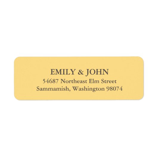 Basisadreslabel Etiket (Voorkant)