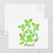 Basisafbeelding van de waterverf briefkaart (Voorkant / Achterkant)