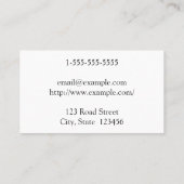 Basisbarrière en eenvoudige barrière op het Visite Visitekaartje (Achterkant)