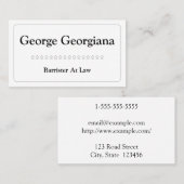 Basisbarrière en eenvoudige barrière op het Visite Visitekaartje (Voorkant / Achterkant)