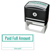 Basisbedrag "betaald volledig bedrag" Rubberstempe Zelfinktende Stempel (In situ)