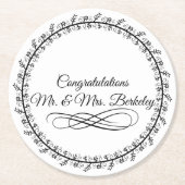 Basisblanco Onderzetters voor bruiloften (Voorkant)