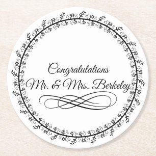 Basisblanco Onderzetters voor bruiloften