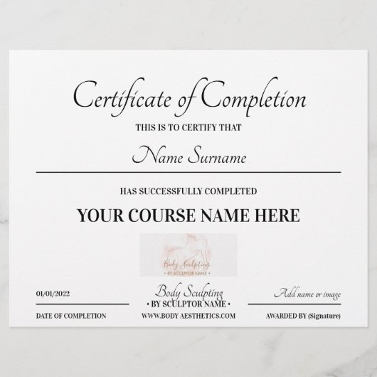 Basiscertificaat voor on line cursussen (Voorkant)