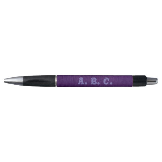 basisch paars met periwinkle monogram pen (Voorkant)