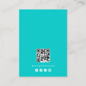 Basisch Robins Ei Blauw Sieraden Display Logo TMF2 Visitekaartje (Achterkant)
